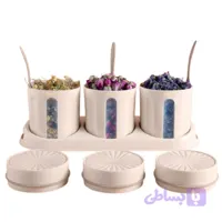 سرویس ادویه لارج ۳عددی ساده سون بسته 6 عددی کد R1145