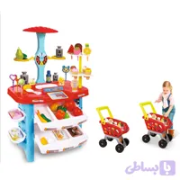 ست اسباب بازی سوپرمارکت با ترازو و چرخ خرید و کارتخوان کد TT306 (کد VH75D)