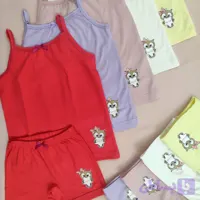 ست تاپ شورت رکابی شرت دخترانه ۴ فصل مناسب ۲ تا ۱۲ سال