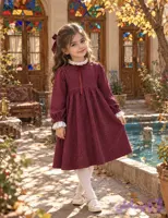 پیراهن دخترانه پاییزی شنل
