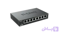 سوئیچ شبکه 8 پورت دی لینک D-Link DES-108 | 10/100 Mbps | فلزی