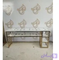 میز ناخن نرده ای 20*20 دو نفره بدون کشو مدشاپ