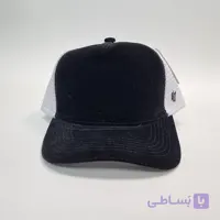 کلاه نقابدار مخملی ساده پشت توری