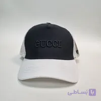 کلاه نقابدار گوچی سه رنگ پشت توری