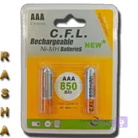 باتری نیم قلمی شارژی C.F.L با ظرفیت 850 میلی آمپر