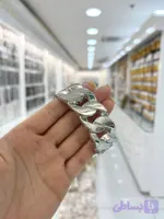 دستبند بنگل دخترانه و پسرانه کارتیر ترند جدید نقره ای