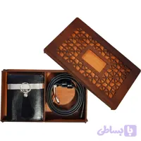 ست هدیه چرم مردانه کد ۷۶۸ صنایع چرم شهرزاد
