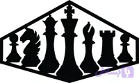 استیکر چوبی طرح شطرنج