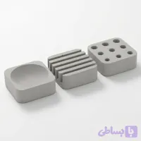 ست اداری رومیزی سه تکه بتنی مدل سربو کد SERBO OPSERBG20