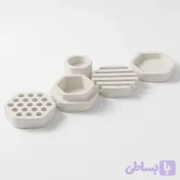 ست اداری رومیزی پنج تکه بتنی مدل سرپابو کد SERPABO OPSERBW20