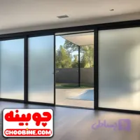 برچسب شیشه مات کن ساده چوبینه کد 464 (عرض 100 سانتیمتر)