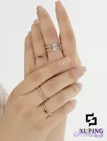 انگشتر ژوپینگ اصل با روکش طلا کد XPR889