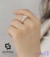 انگشتر ژوپینگ اصل با روکش طلا کد XPR937