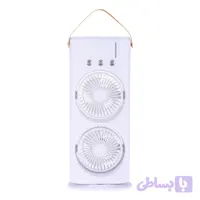 پنکه رومیزی مه پاش دو فن ریموت دار با نور RGB