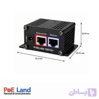 آداپتور PoE گیگ 30 وات مدل +PoELAND-1001G