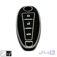 کاور ریموت TPU طرح کروم ۳ دکمه سوزوکی کیزاشی