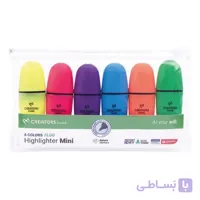 ماژيک علامت زن پاستلی لومو مينی 6 رنگ