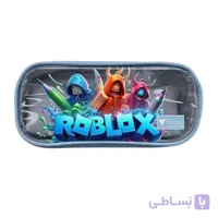 جامدادی پارچه ای شفاف دو قلو مدل روبلکس کد V107