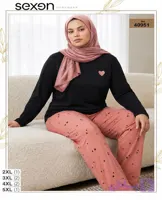 بلوز و شلوار بیگ سایز زنانه sexen کد 40951