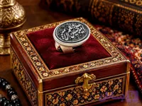انگشتر نقره عقیق مشکی حکاکی امیری‌حسین و نعم‌الامیر (کد 8GPZ7)