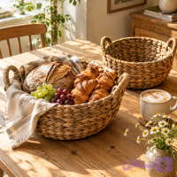 سبد حصیری سه تکه دودسته وارداتی