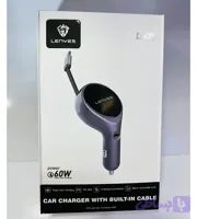 شارژر فندکی لاینیس مدل ca820 با سیم جمع شونده
