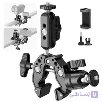 بازو نگهدارنده دوربین و گوشی نیور | NEEWER ST85 Super Clamp with 3″ Dual Ballhead Magic Arm