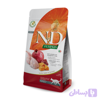 غذای گربه بالغ فارمینا N&D_Pumpkin بلدرچین و انار و کدو حلوایی | Farmina – N&D Pumpkin Quail & Pomegranate Neutered