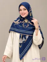 روسری ابریشم ساتن بانو