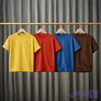 تیشرت پسرانه ساده و جیب‌دار (نخ‌پنبه خالص)