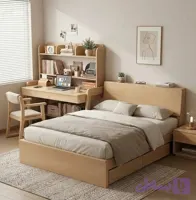 تخت خواب به همراه میز تحریر مدل لهستانی