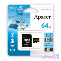 کارت حافظه ظرفیت 64 گیگابایت | اپیسر مدل Apacer microSDXC/SDHC UHS-I U3 V30 A2