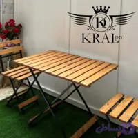میز تاشو چوبی ۹۰*۶۰