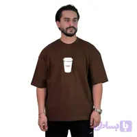 تیشرت ماکان قهوه ای مدل CUP