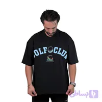 تیشرت پنبه دونخ مشکی مدل CLUB (کد IN9EN)