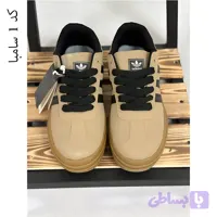 کتانی ونس مردانه قهوه ای مدل سامبا سه خط