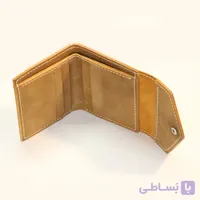 کیف پول ساده تمام چرم (در دار) دست‌دوز