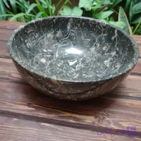 پیاله سنگی مشکی گِرد گلدن بلک 20Cm