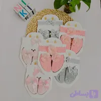 ست هدبند و جوراب نوزادی
