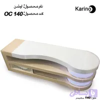 میز تلویزیون مدل اوشن برند کارینو سایز ۱۴۰ و ۱۶۰ هایگلاس چراغ دار