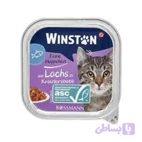 ووم گربه وینستون (winston) با طعم ماهی سالمون - پت شاپ فنچول