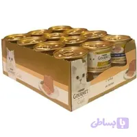 کنسرو گربه گورمه گلد پته با گوشت بوقلمون (Gourmet Gold Pate With Turkey-Hindi) پک 24 عددی - پت شاپ فنچول (کد 846OO)