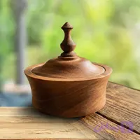 قندان چوبی گردو مدل خاتون کلاسیک