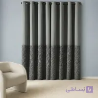 پرده پانچ ساتن ابریشم طرح ژاکارد یونانی - فروشگاه پرده آماده تیکو‌ دکو