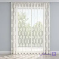 پرده تور کادکا طرح داماسک مدل حاشیه دار - فروشگاه پرده آماده تیکو‌ دکو