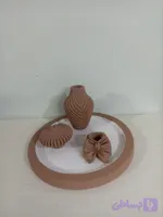 ست گلدان شیاردار، سینی، جاشمعی، جاعودی
