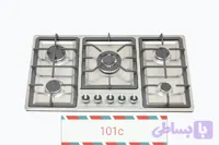 گاز صفحه ای استیل 5 شعله اسکار کد ۱۰۱c