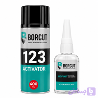 چسب ۱۲۳ بورکات (BORCUT) مدل MDF KIT – حجم ۴۰۰ میلی‌لیتر