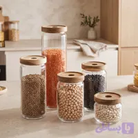 ست بانکه پیرکس درب چوبی ترکarow کد2854
