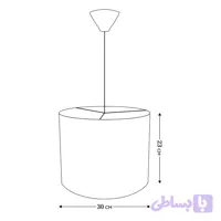 لوستر کودک طرح دختر موفرفری مدل LBR-PD-003